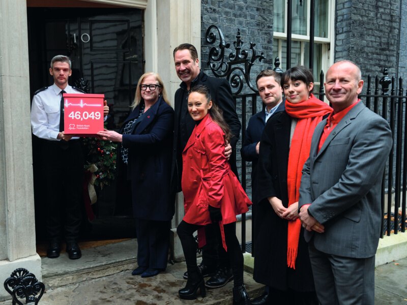 BHF staff with the UK Government at 10 Downing Street.