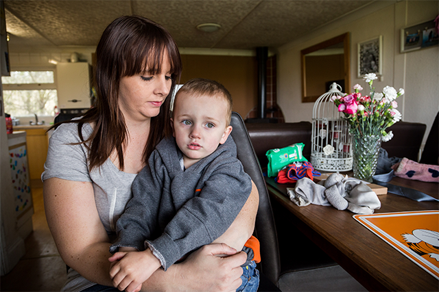 a parent and child who are affected by inherited heart conditions
