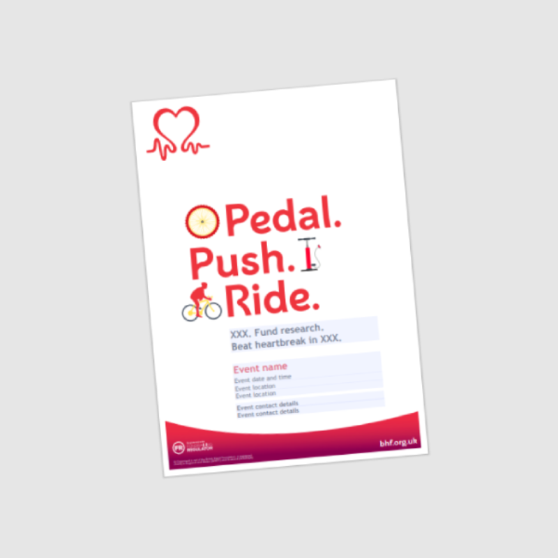 Fundraising posters - BHF