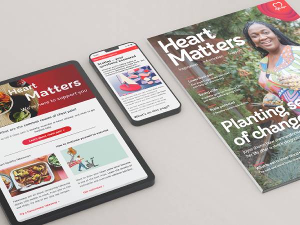 Heart matters magazine in mobile, tablet and print formats