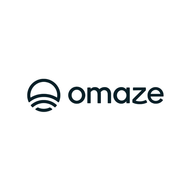 Omaze company logo  