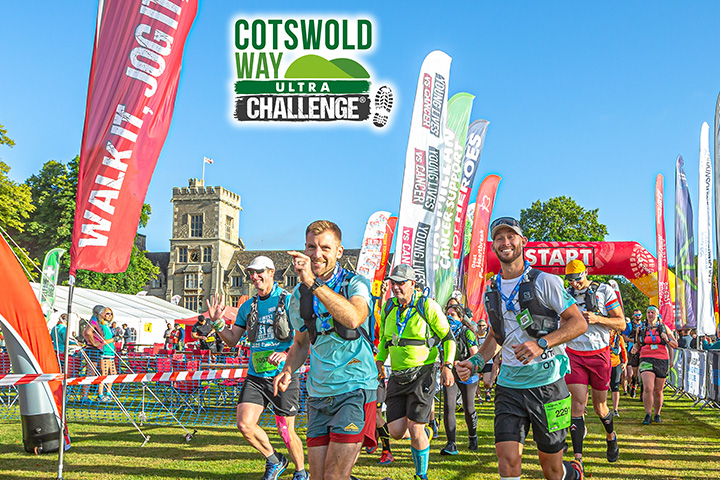 Trekkers starting the ultra challenge at the start line