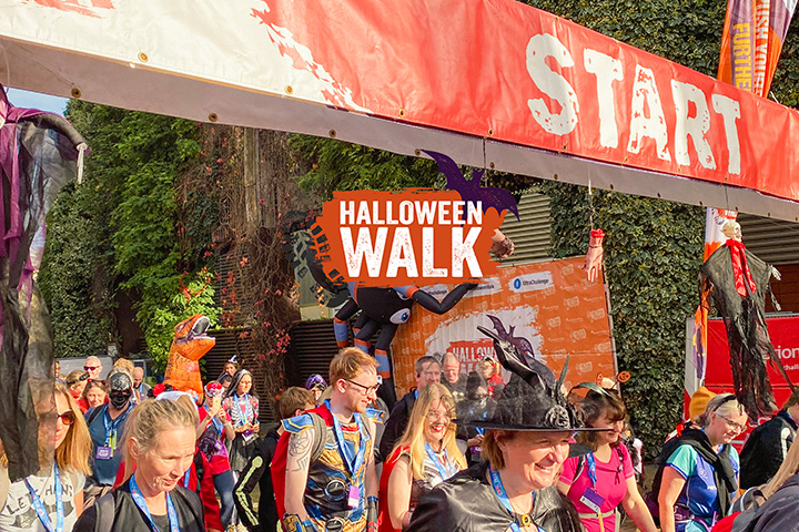 Participants at the start line