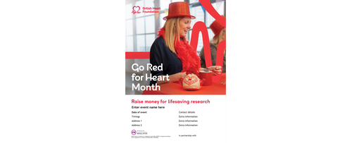 Go Red Afternoon tea poster