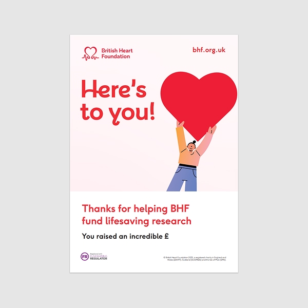 Thank you fundraising poster