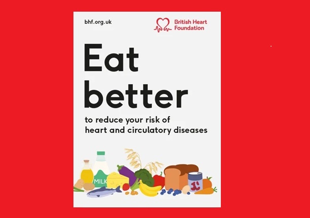The front cover of the BHF Eat Better guide