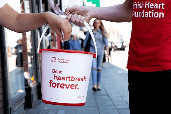 Beat heartbreak forever fundraising bucket
