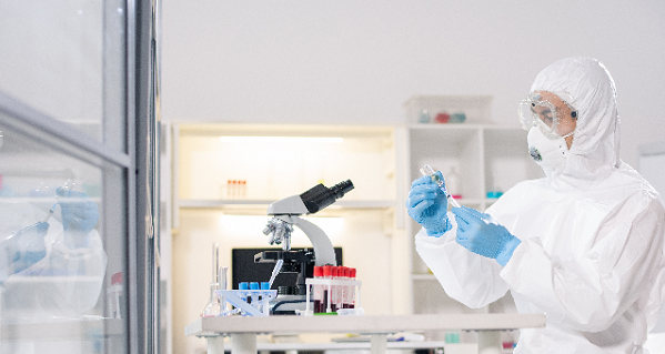 Person in lab
