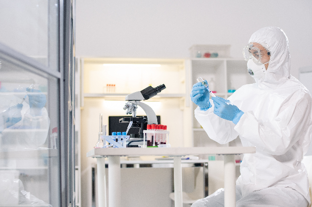 Person in lab