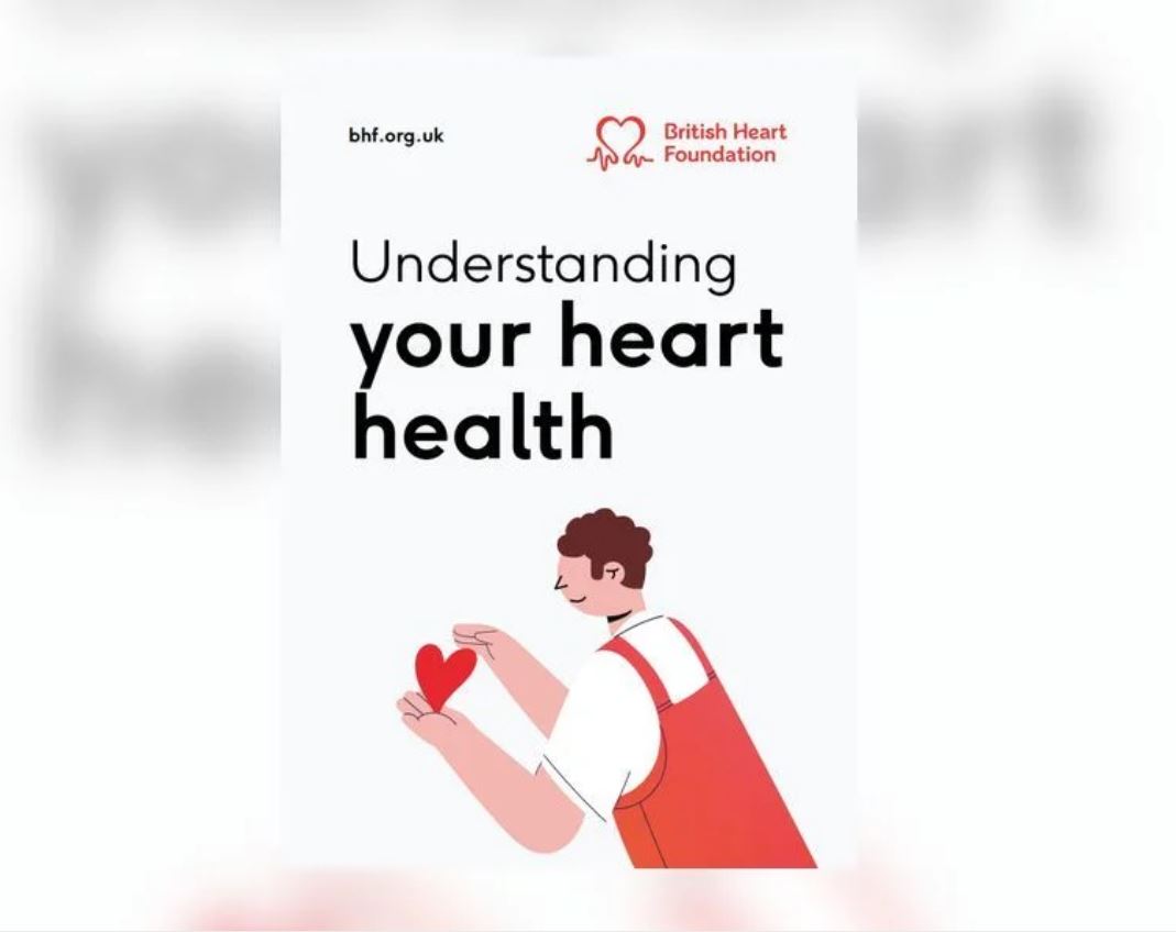 the front cover of the BHF understanding your heart health booklet