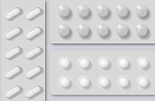 Blister packs of statins