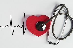 Stethoscope and cardiogram Stethoscope and cardiogram