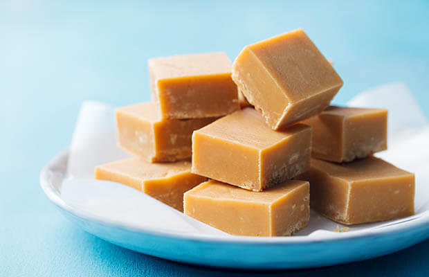 A plate of fudge