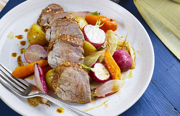 A healthy meal of meat and vegetables