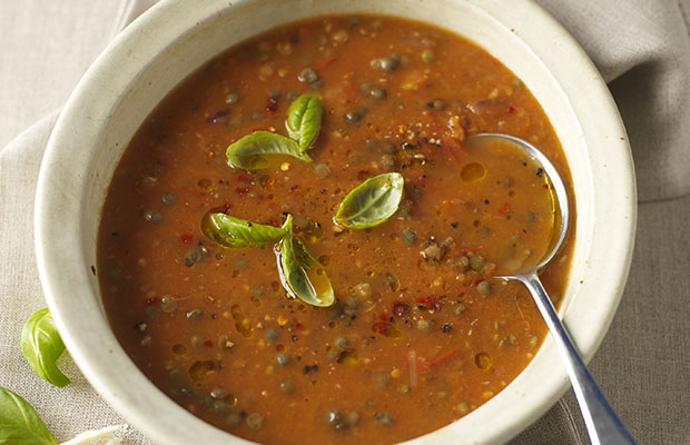 Tomato and lentil soup