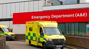 Ambulance outside A&E