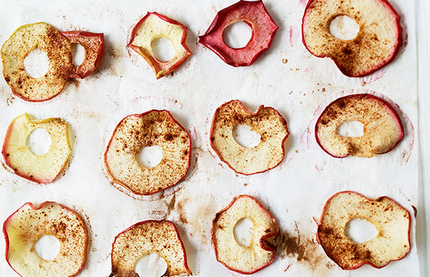 Cinnamon spiced apple rings