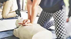 CPR training in progress