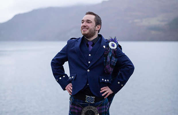 David Saunders standing by open water