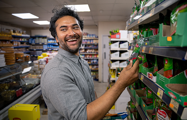 Ripon Danis in a shop