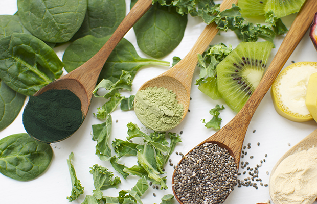'Super foods' spinach, kale and kiwi