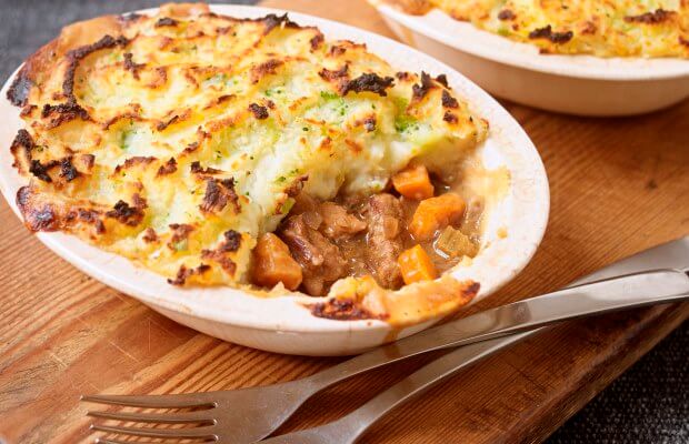 Slow cooked beef pie
