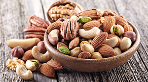 Bowl of mixed nuts