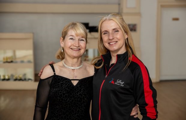 Katharine Holmes and her dance teacher, Annette, of The Lait Dance Club.