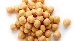 A picture of some chick peas.