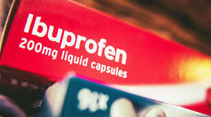 A packet of ibuprofen.