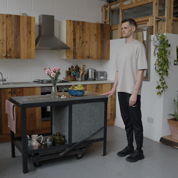 Jack Heseltine demonstrates heel raises