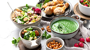 Salmon, seafood, nuts and flax seeds all  are good sources of omega 3s