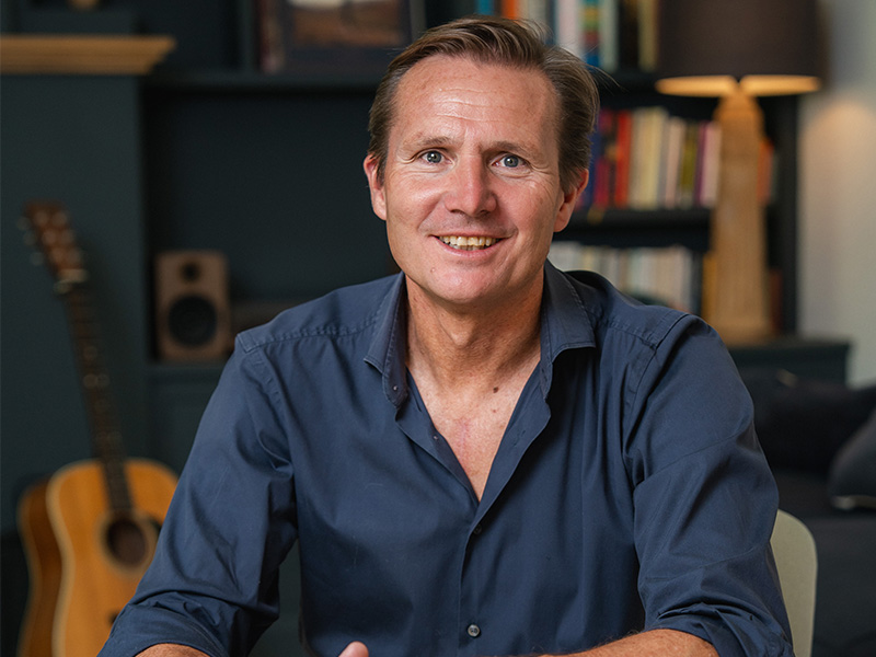 Roger Black Olympic athlete in his home
