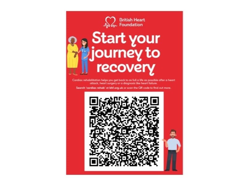 Cardiac rehab: Poster on wards boost uptake - BHF