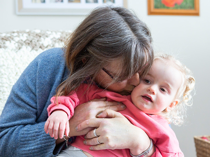 Barbara with her granddaughter Susie.