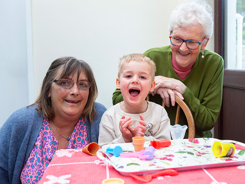 Barbara with her grandson, Jimmy, and mother Elsie