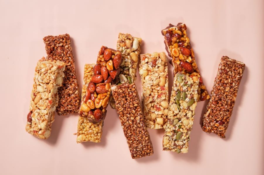 A variety of energy bars.