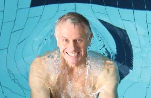 Man in swimming pool