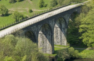 Viaduct on the Monsal Trail in Derbyshire