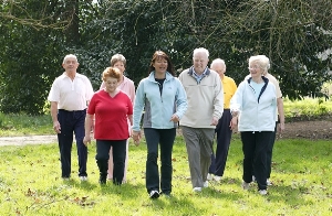 A walking group 