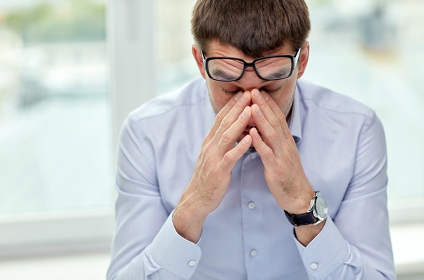 Man stressed 