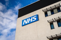 NHS sign outside hospital