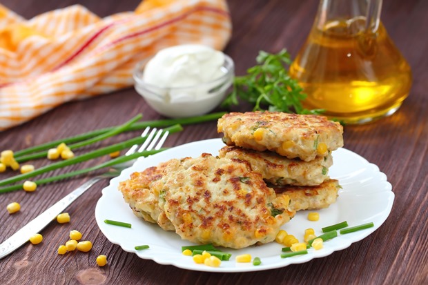 healthy chicken burger made with vegetables