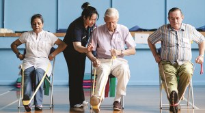 People undergoing cardiac rehab