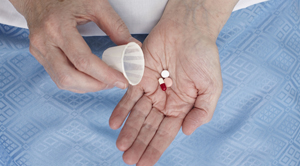 Person holding tablets