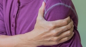 Man with shoulder pain