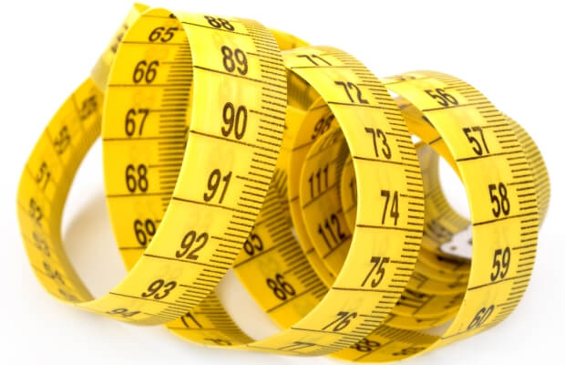 A waist measuring tape