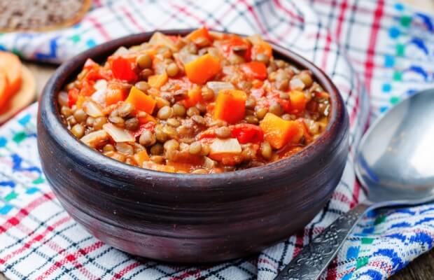 Bowl of bean stew