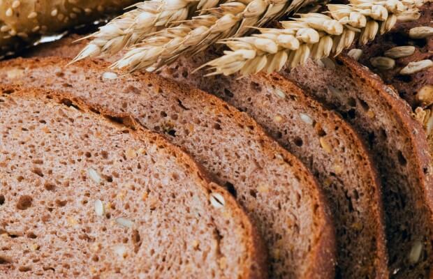 Slices of wholegrain bread