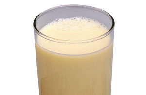 A glass of soya milk